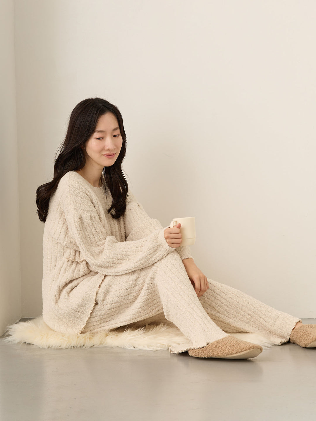 象牙色蓬松房间套装