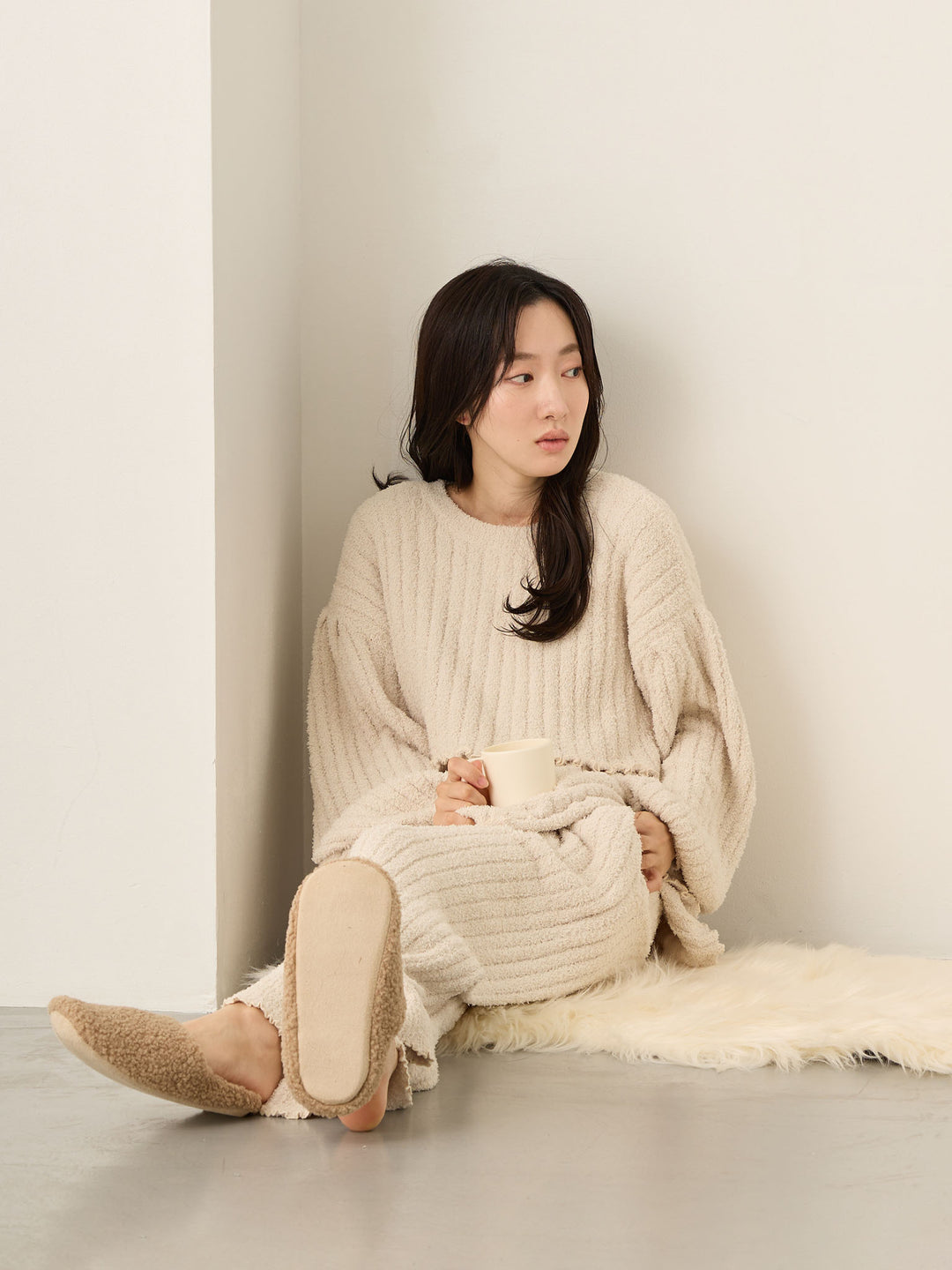 象牙色蓬松房间套装