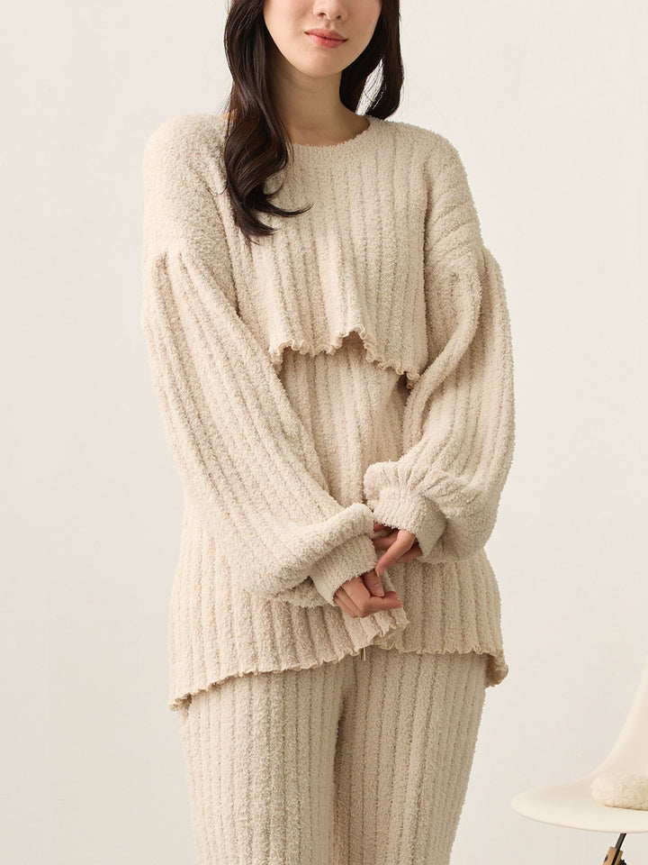 象牙色蓬松房间套装