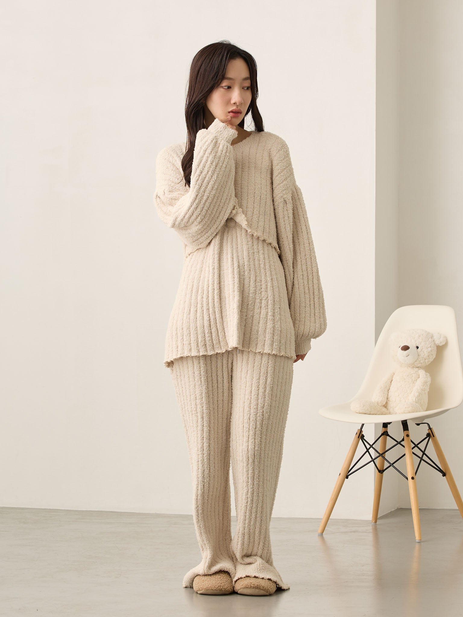 Fluffy Room Set Ivory