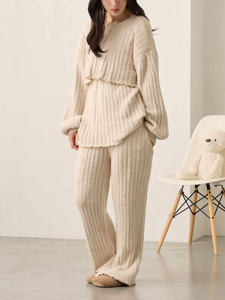 象牙色蓬松房间套装