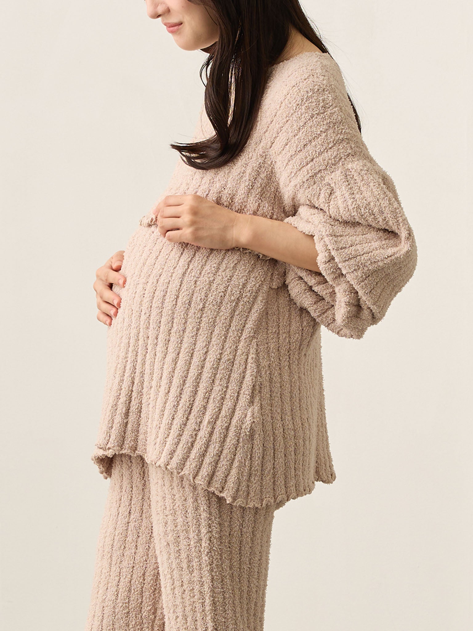 Pikmin ベージュ ルームウェア　あゆ！ ふわふわルームセット Ash pink – honono for mom&baby