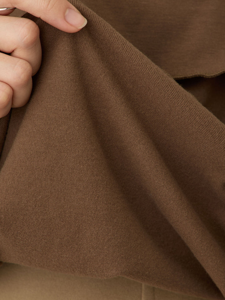 裏起毛ロングTシャツ Brown