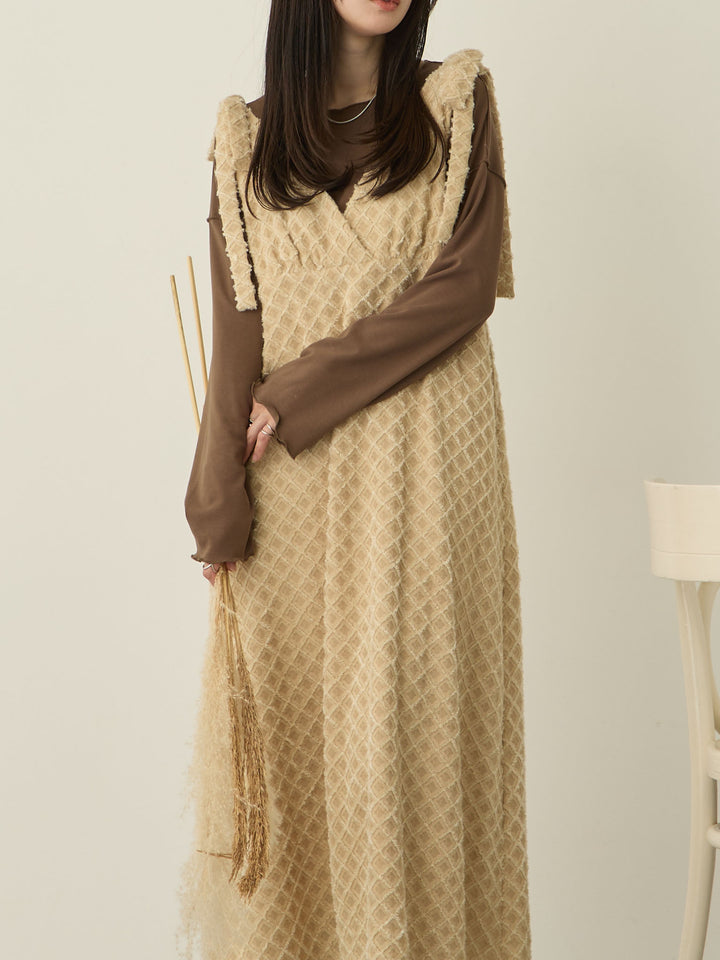 裏起毛ロングTシャツ Brown