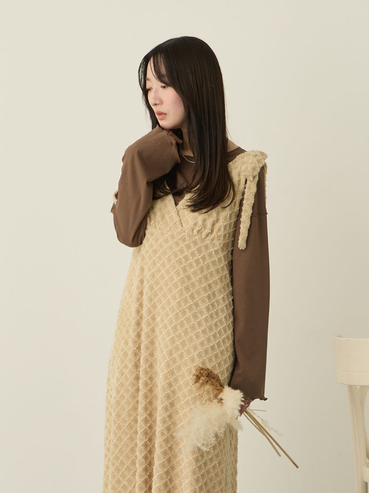 裏起毛ロングTシャツ Brown
