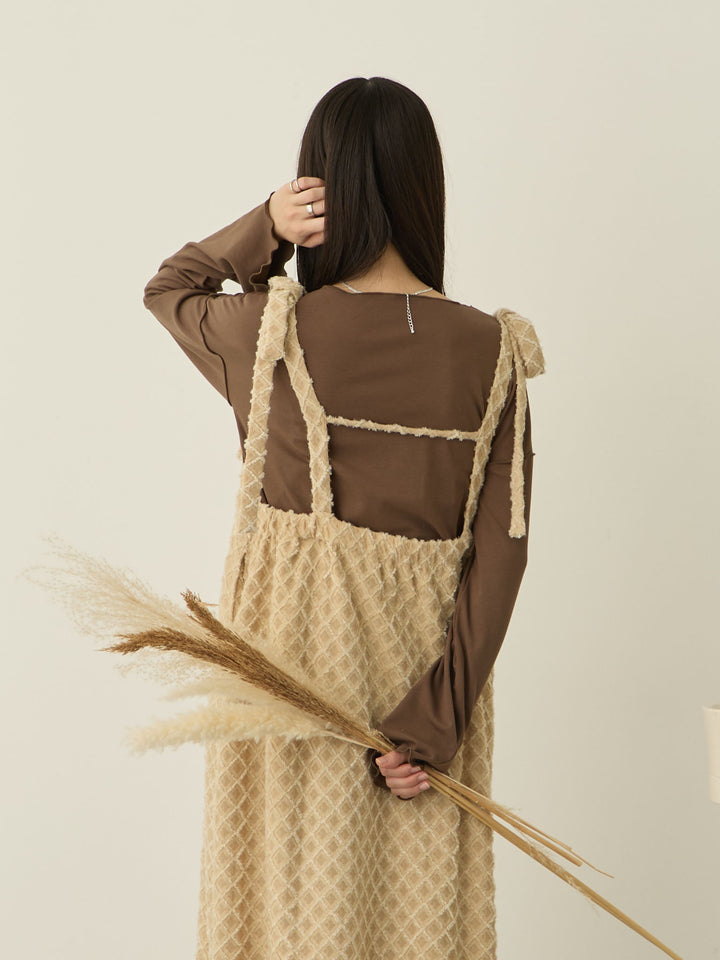 裏起毛ロングTシャツ Brown