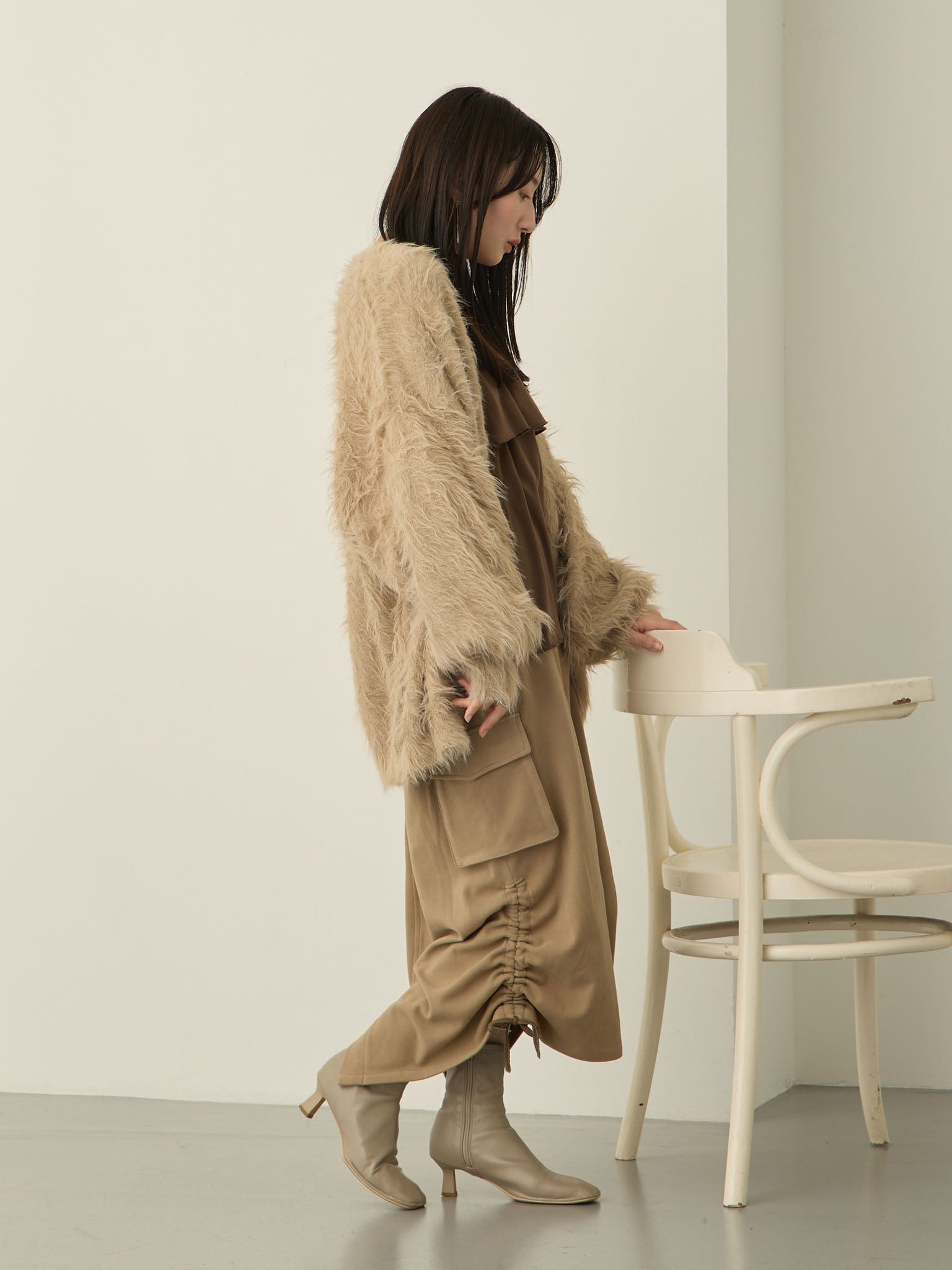 フラッフィーカーディガン Beige – honono for mom&baby
