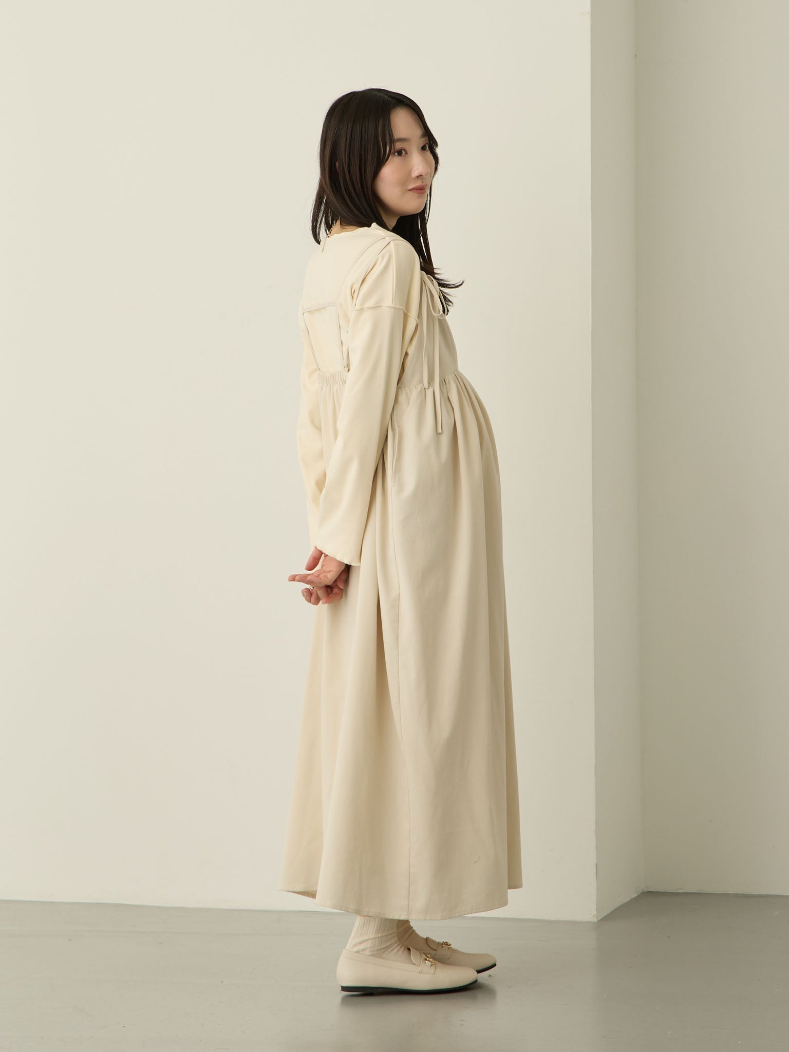 リボンキャミワンピース Ecru – honono for mom&baby