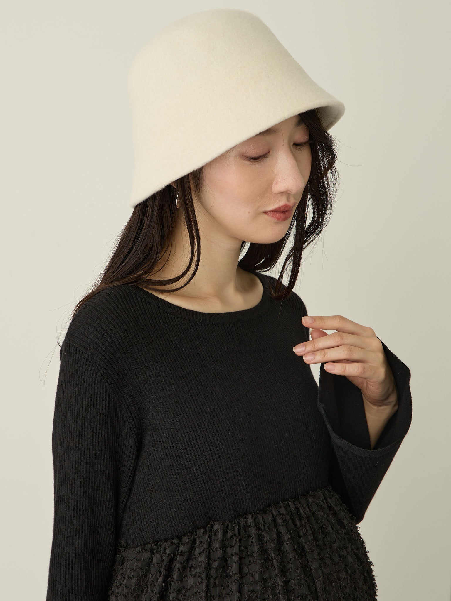 ニットドッキングフェザーワンピース Black – honono for mom&baby
