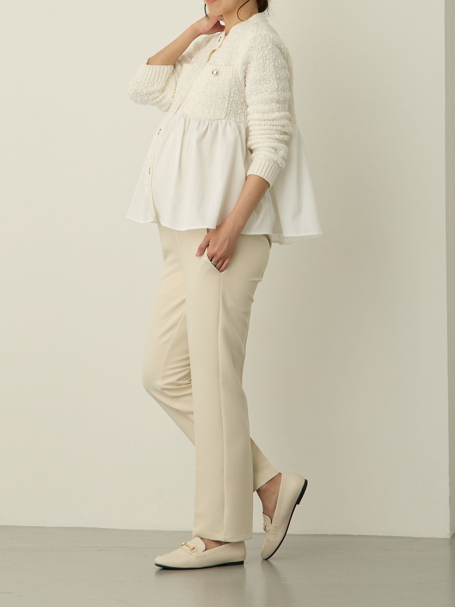 UU　シャネルジャケット　ニット　へプラム チュールペプラム ニットジャケット｜JENNE(ジェンヌ)公式通販：パリ