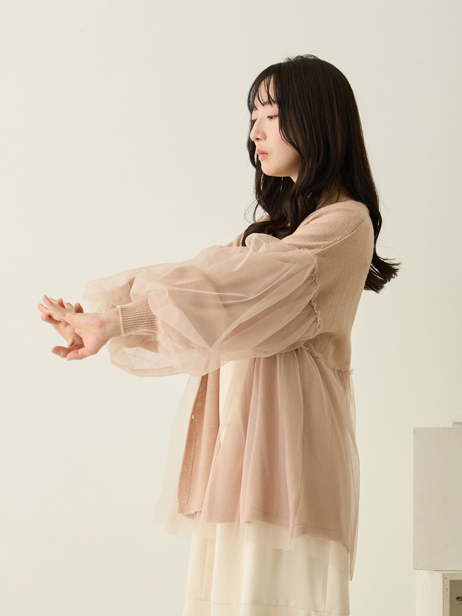 ANDMARY ダリアチュールカーディガン andmary ♡ ダリアチュールカーディガン