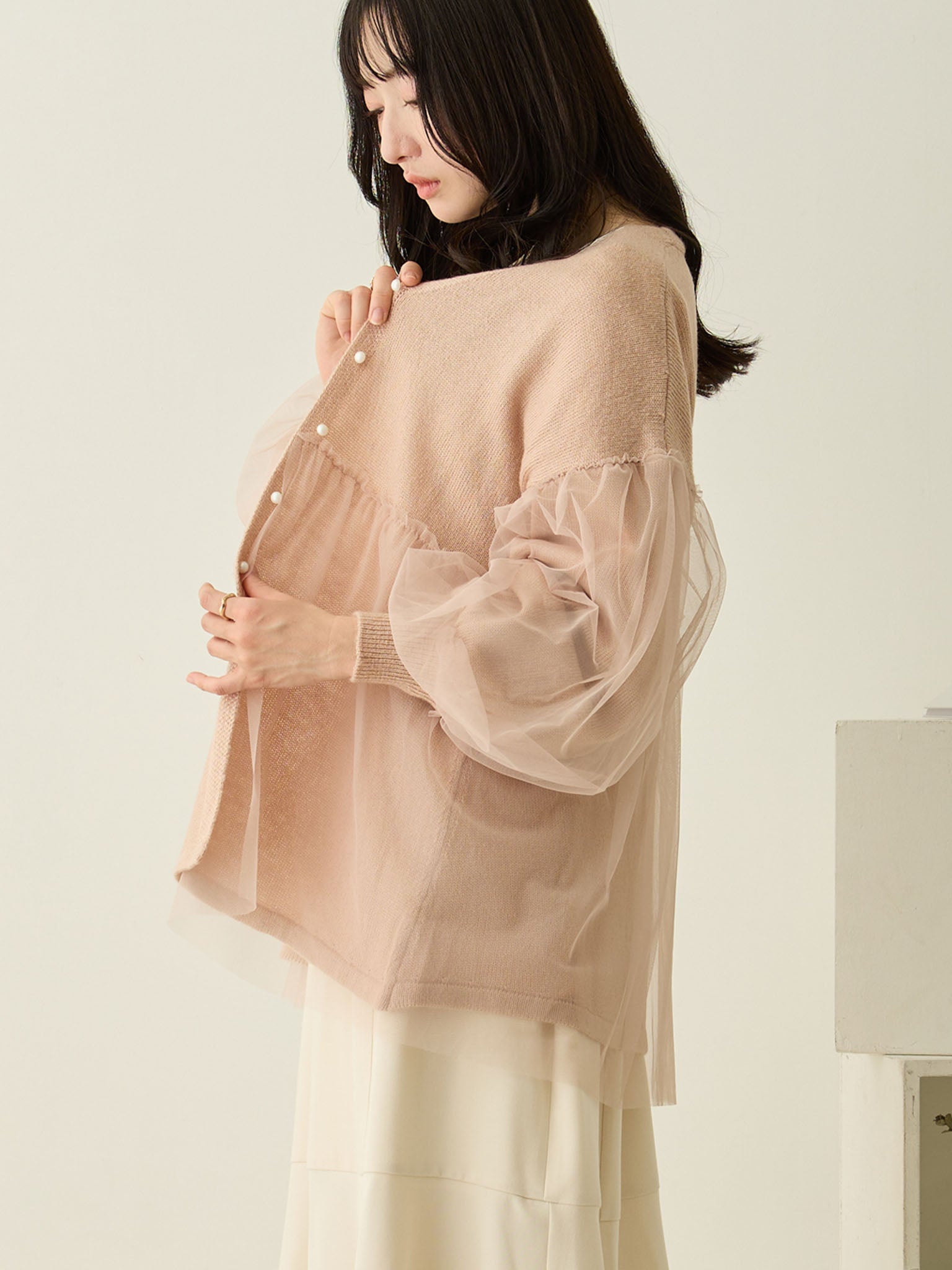 ANDMARY ダリアチュールカーディガン andmary ♡ ダリアチュールカーディガン