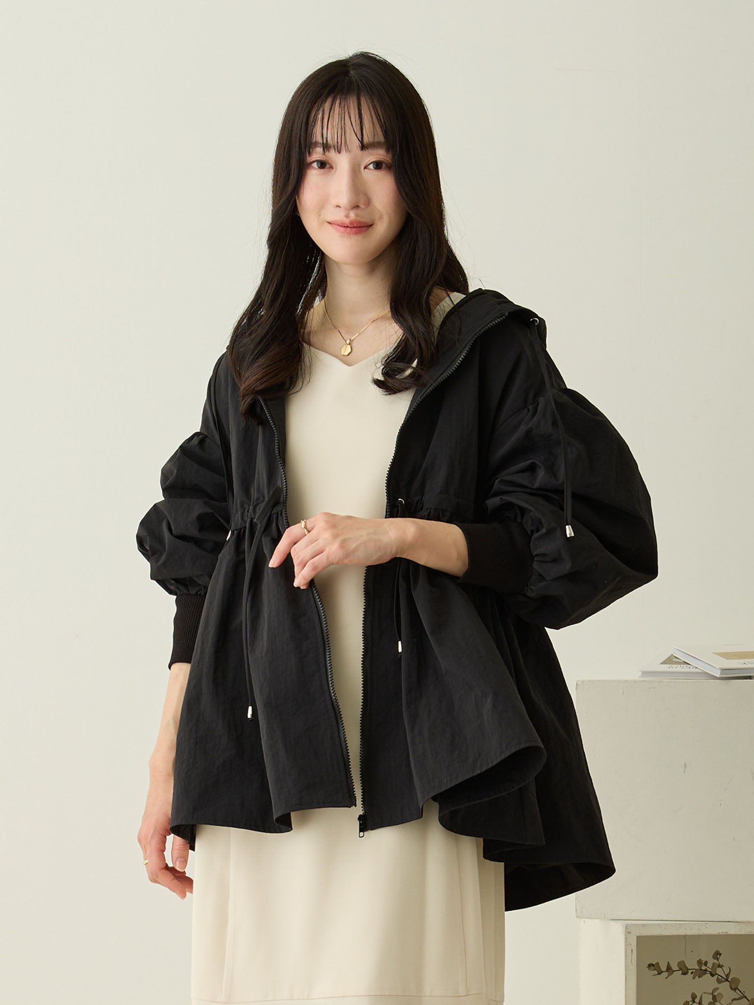 ダッカー付き へプラムライトアウター honono for Mom&Baby 撥水加工