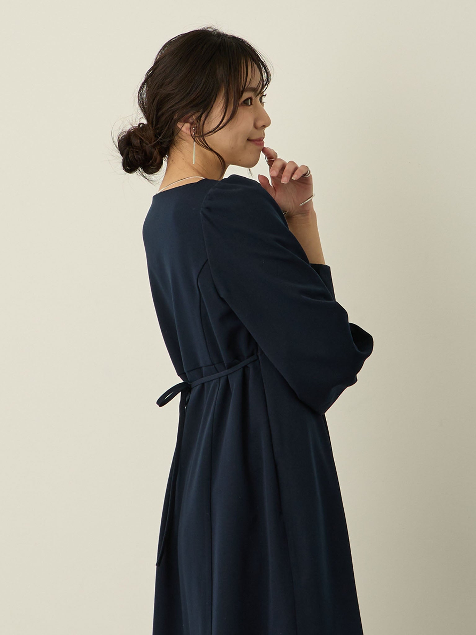 セレモニー対応・マーメイドワンピース Navy