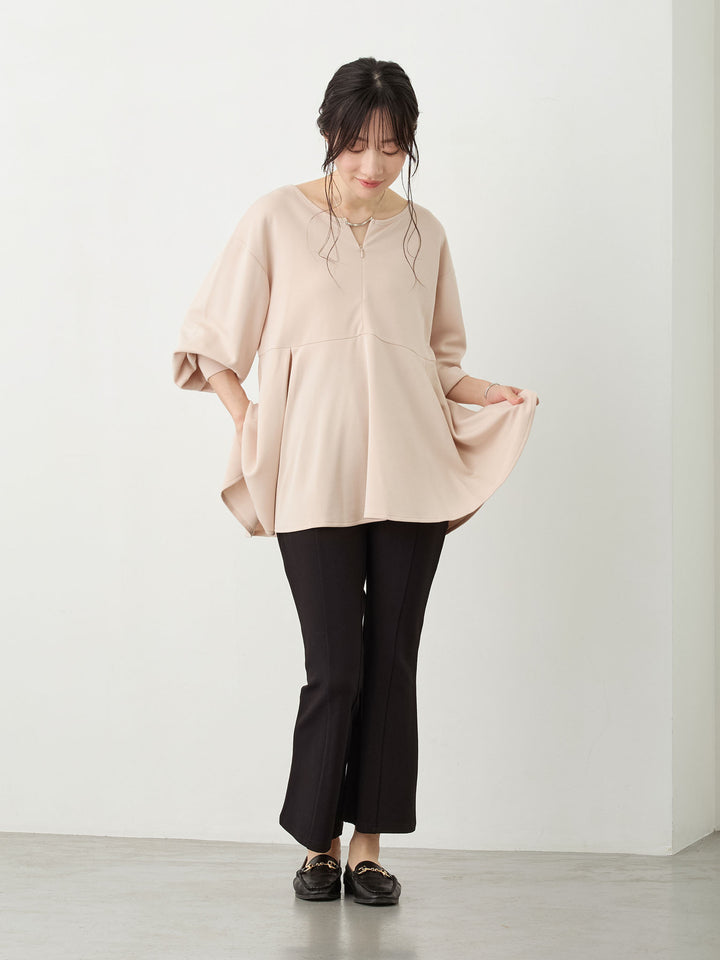 ポンチフレアパンツ Black