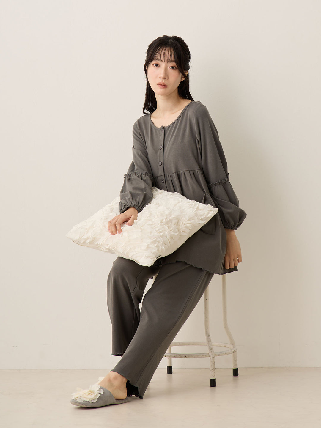 腹巻き付きルームセット Charcoal