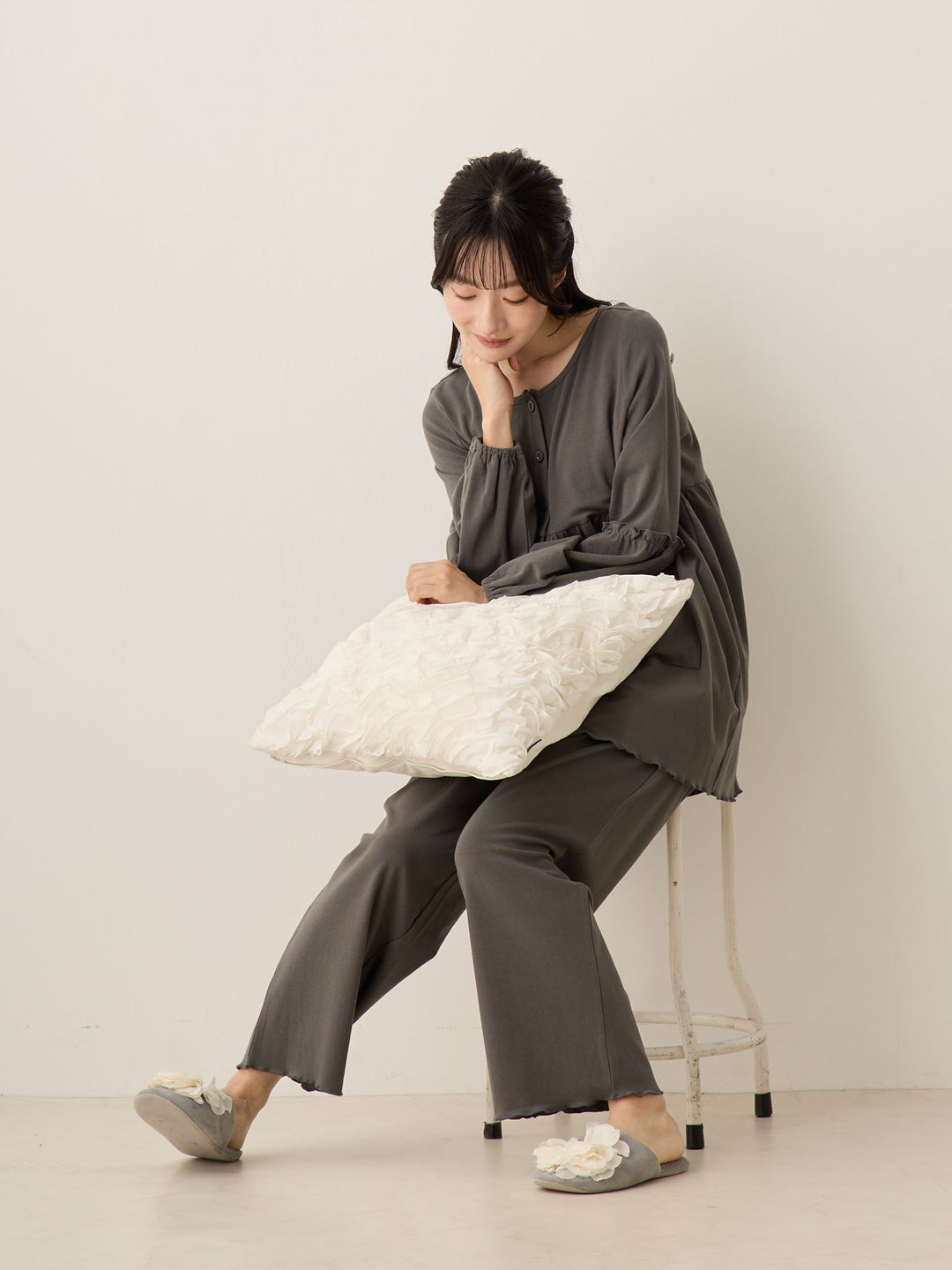 腹巻き付きルームセット Charcoal