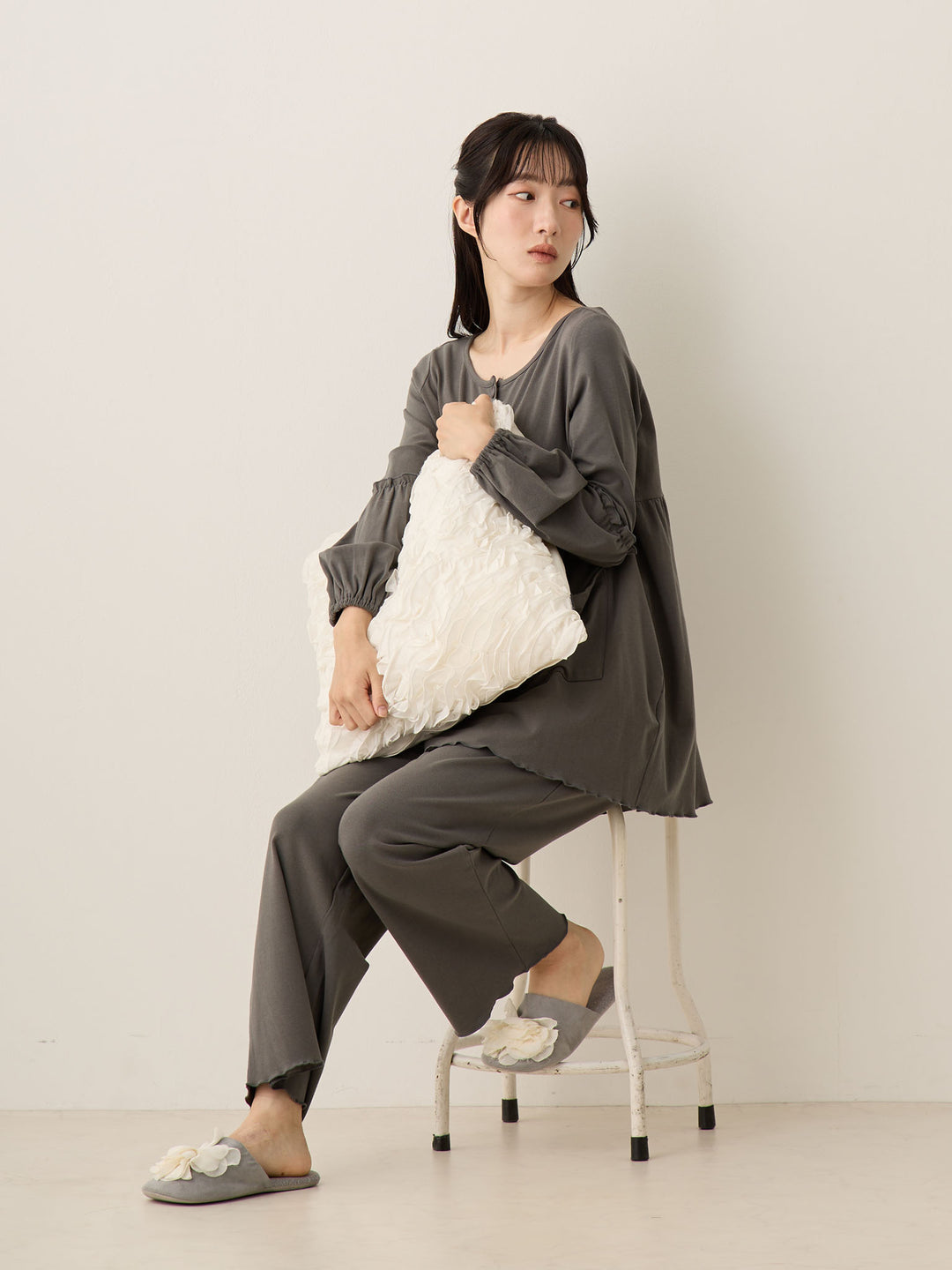 腹巻き付きルームセット Charcoal