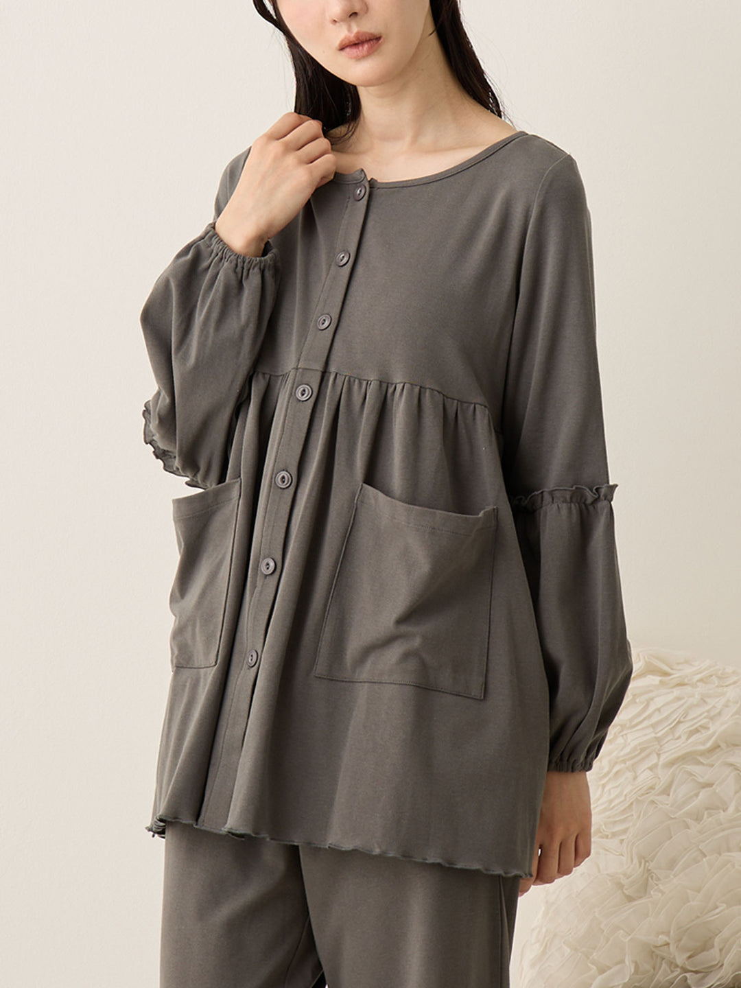 腹巻き付きルームセット Charcoal