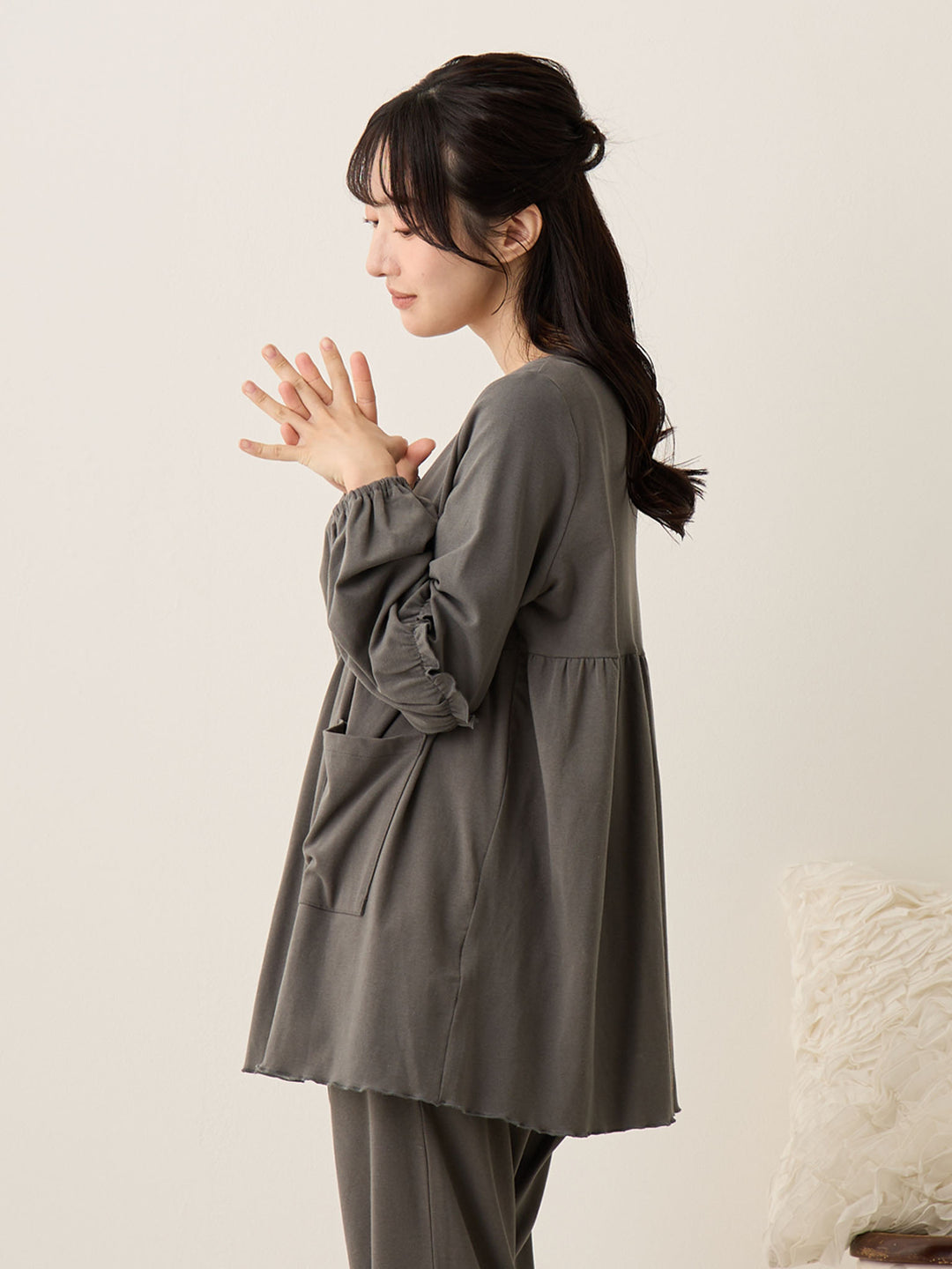 腹巻き付きルームセット Charcoal