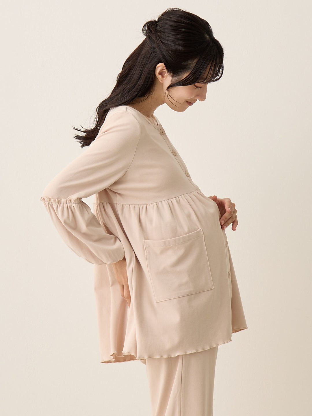 腹巻き付きルームセット Ash pink