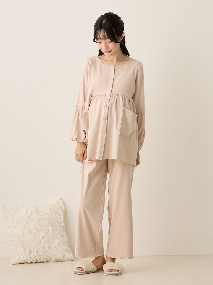 腹巻き付きルームセット Ash pink