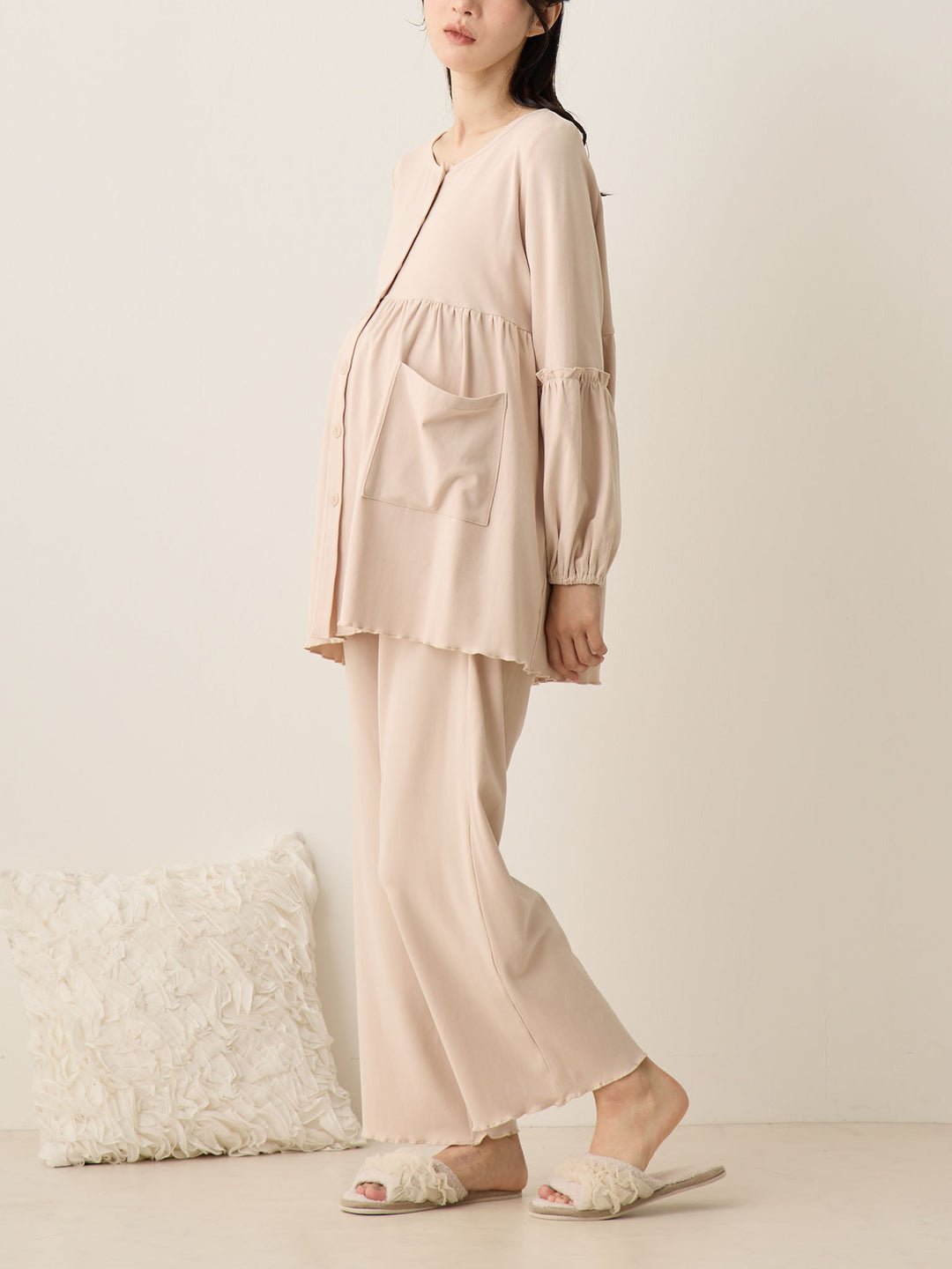 腹巻き付きルームセット Ash pink