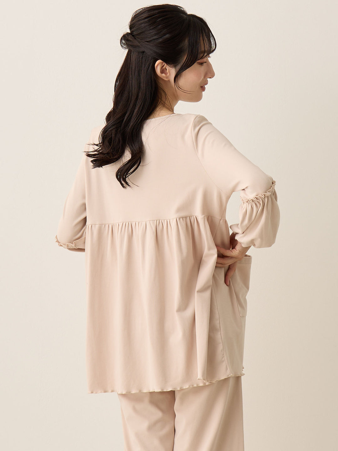 腹巻き付きルームセット Ash pink