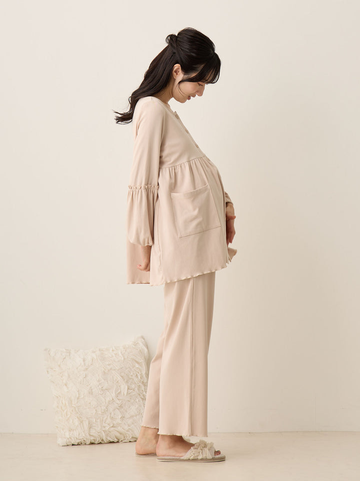 腹巻き付きルームセット Ash pink