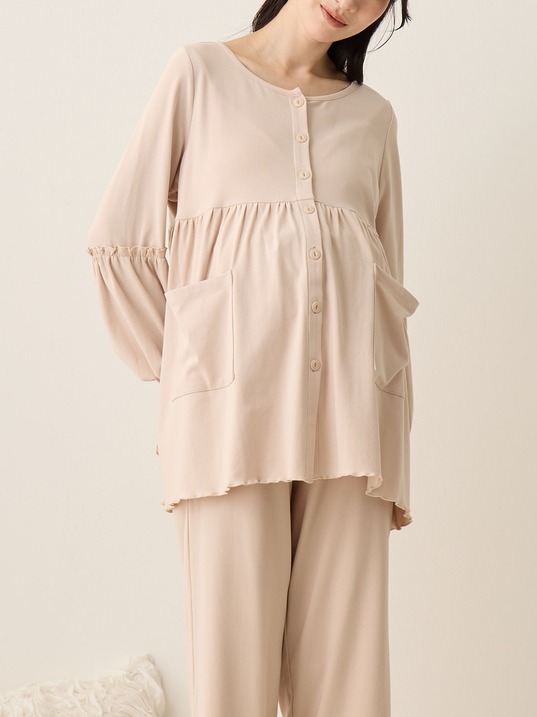 腹巻き付きルームセット Ash pink