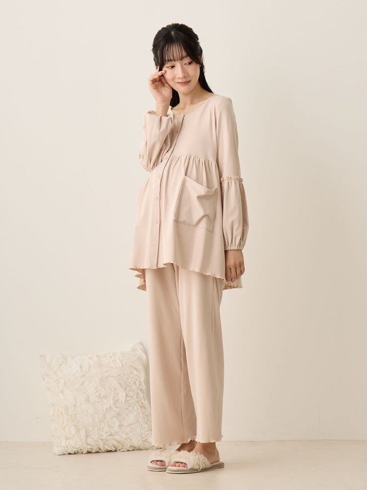 腹巻き付きルームセット Ash pink