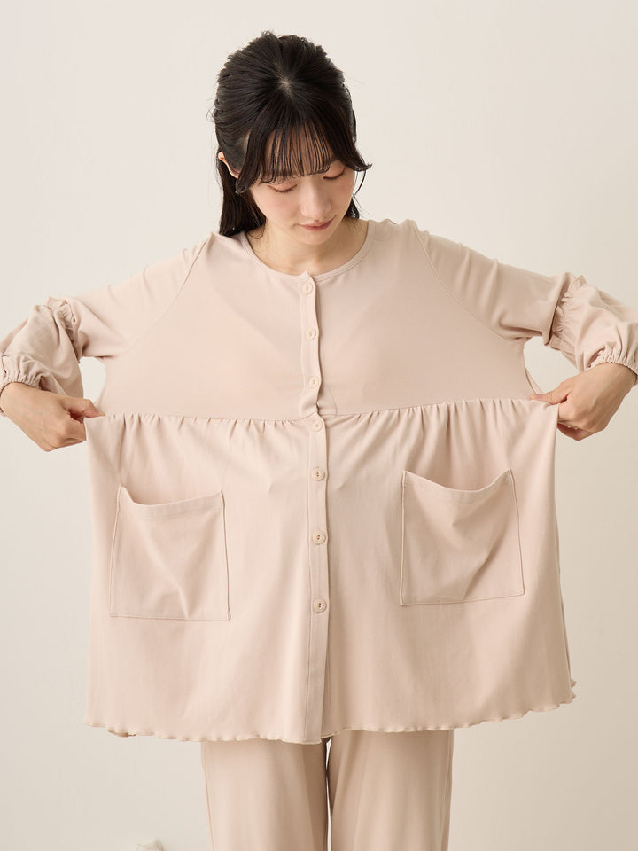 腹巻き付きルームセット Ash pink