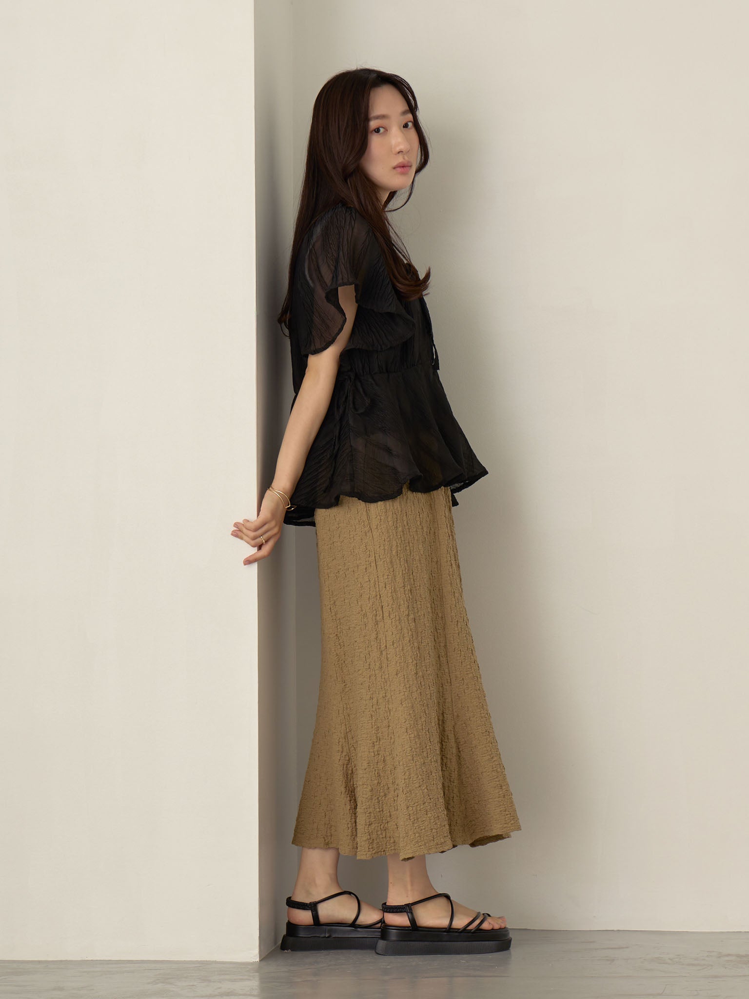 ストレッチマーメイドスカート Khaki – honono for mom&baby