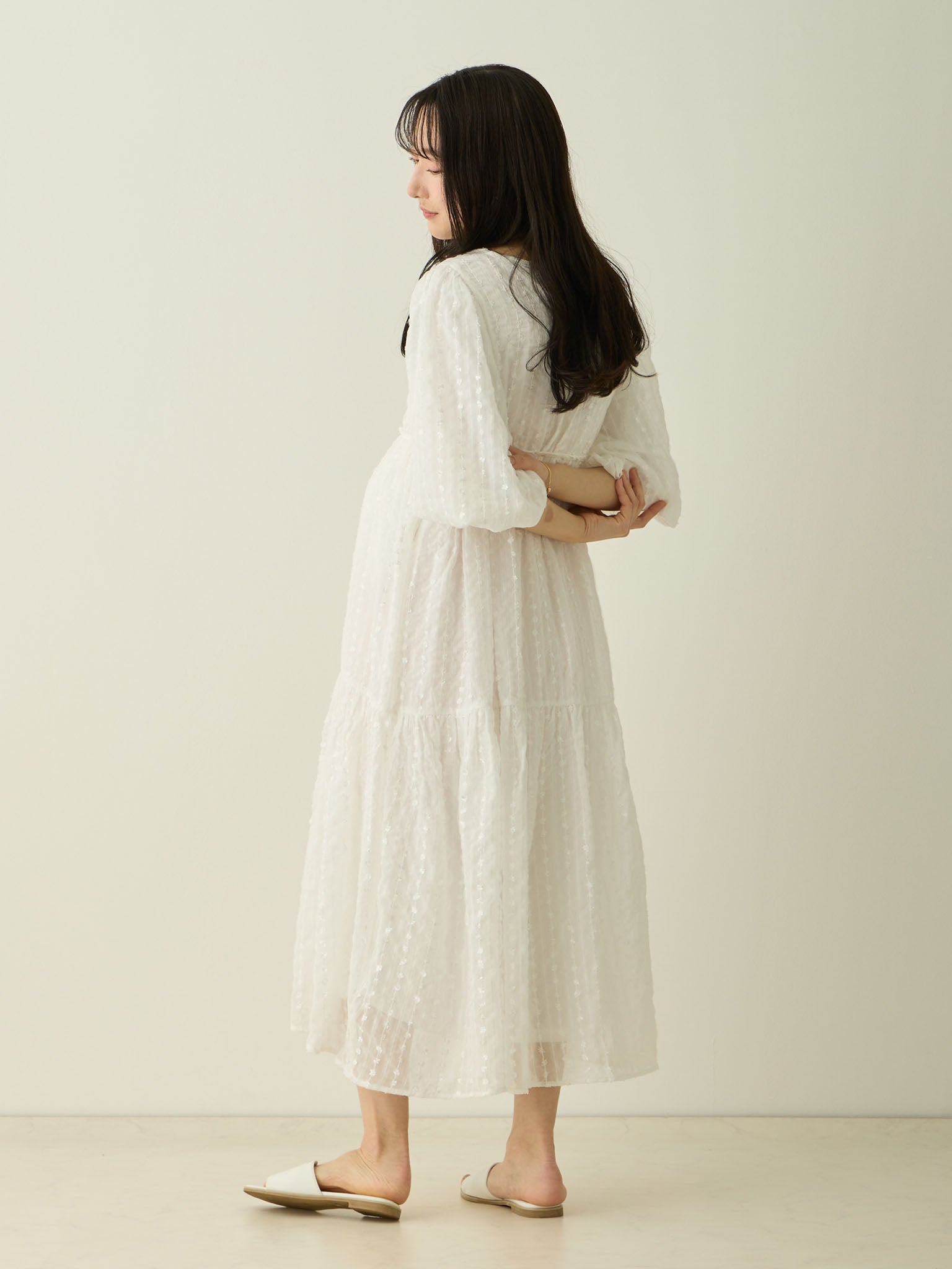 バルーンスリーブワンピース White – honono for mom&baby