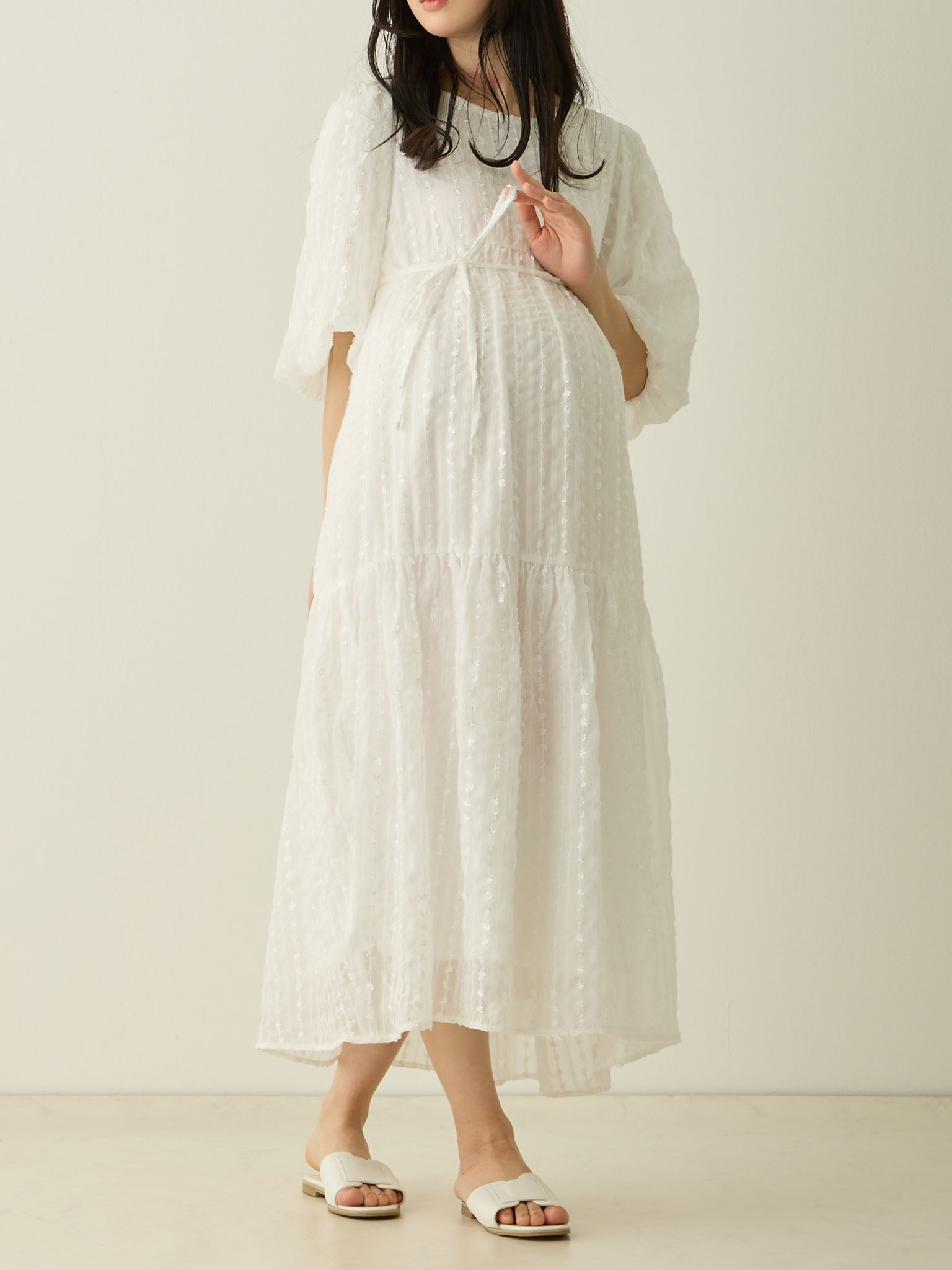 バルーンスリーブワンピース White – honono for mom&baby