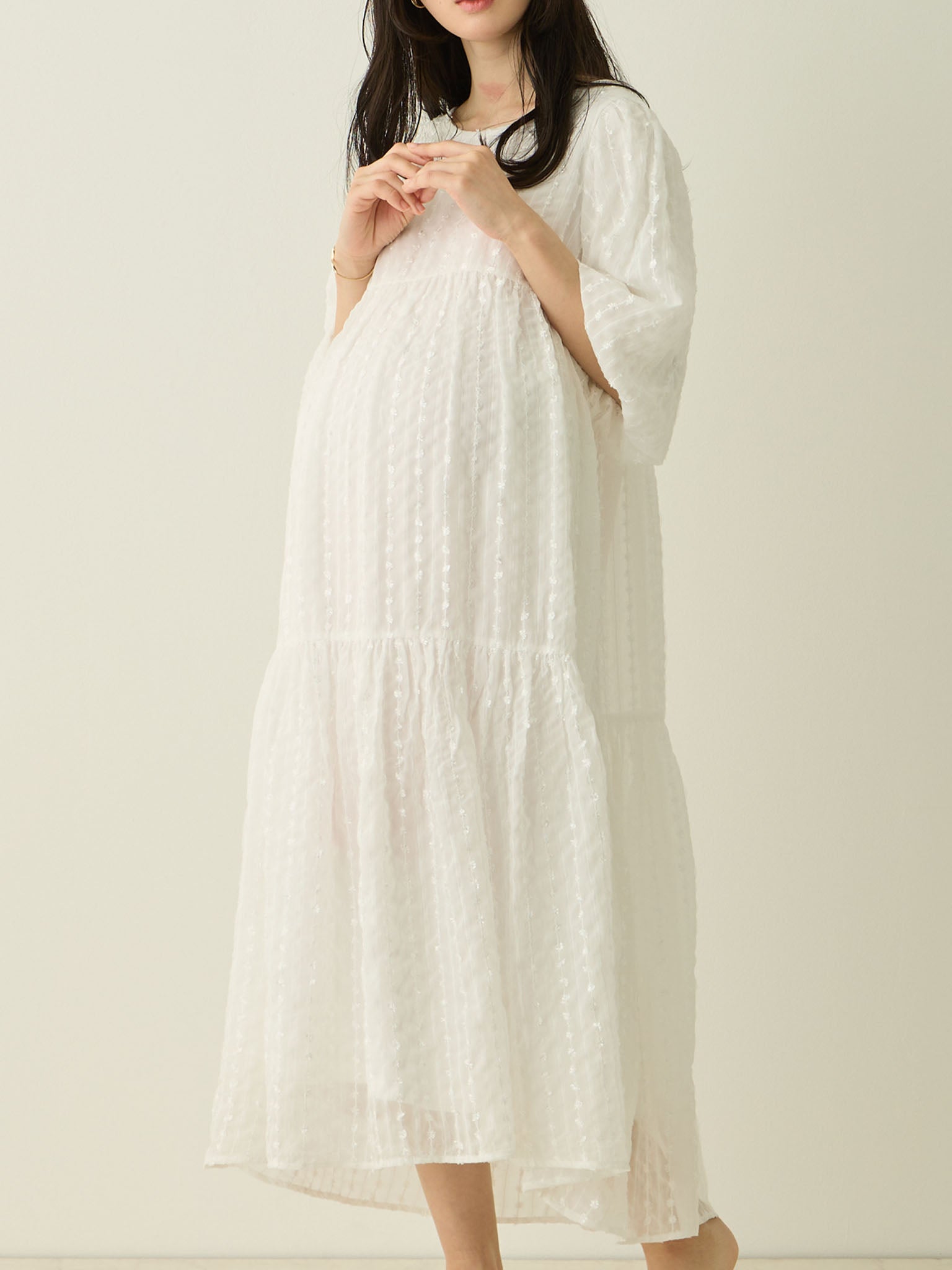 バルーンスリーブワンピース White – honono for mom&baby