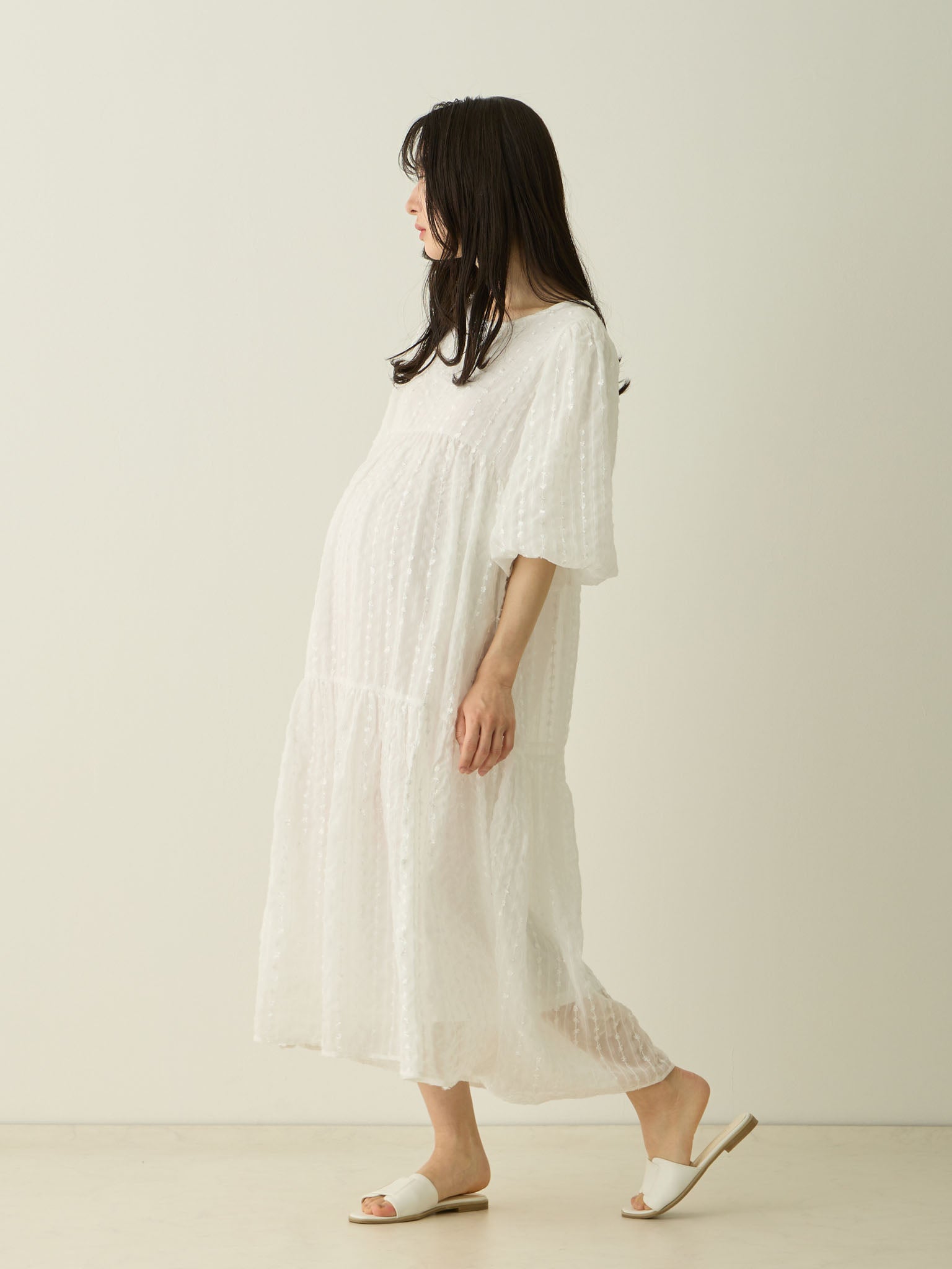 バルーンスリーブワンピース White – honono for mom&baby
