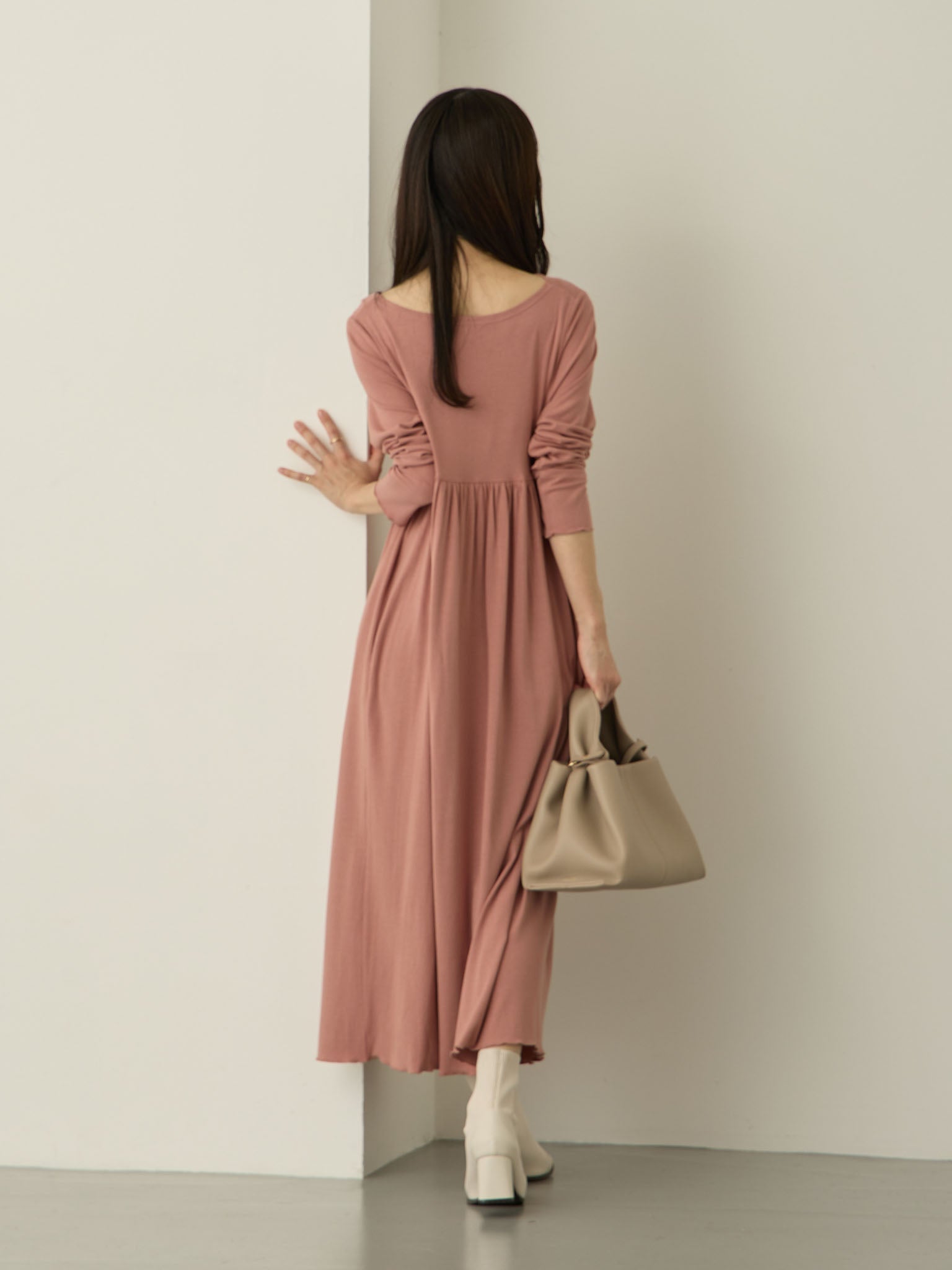 ドレープネックワンピース Pink – honono for mom&baby