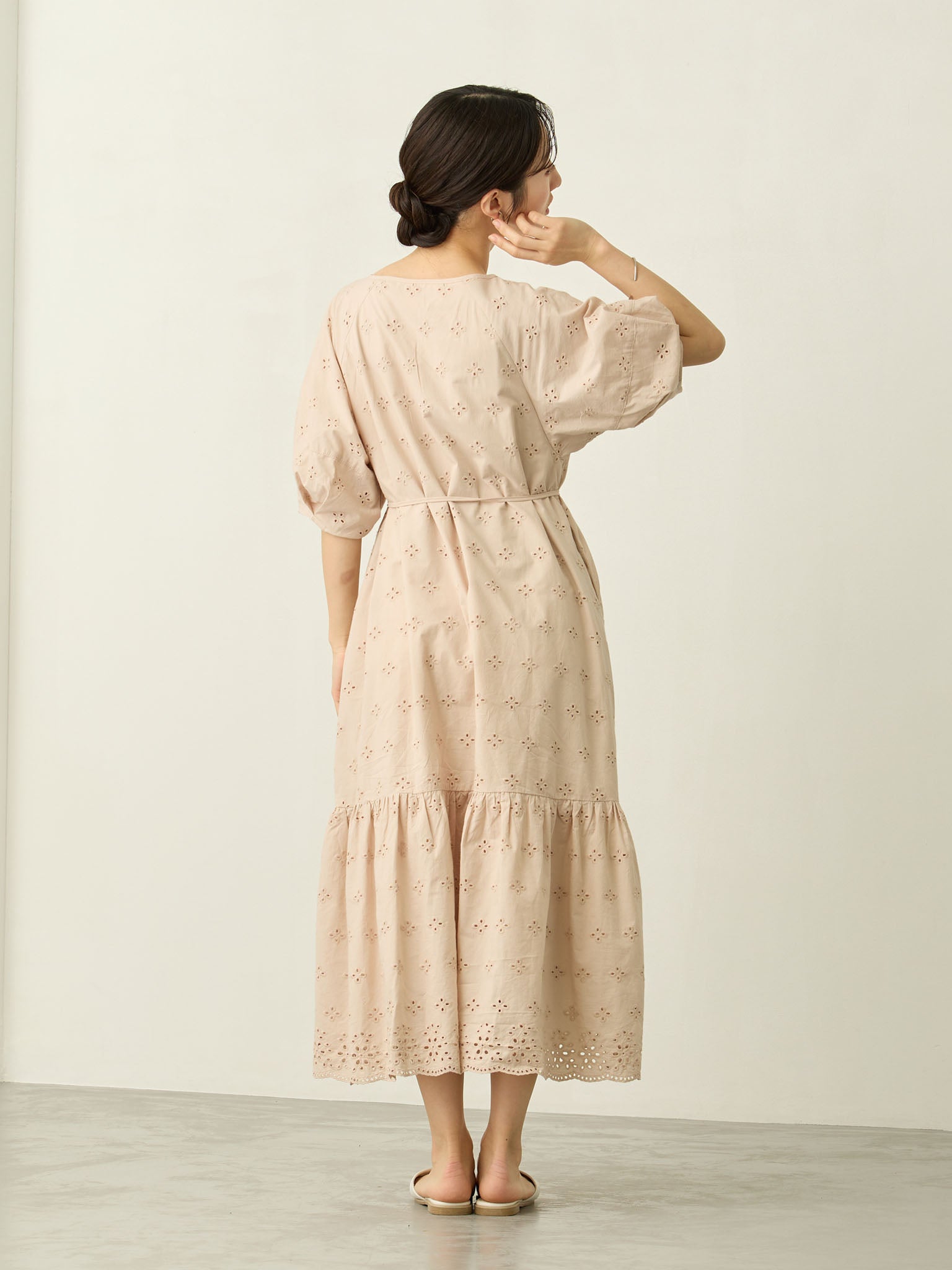 コットンレースワンピース Beige – honono for mom&baby