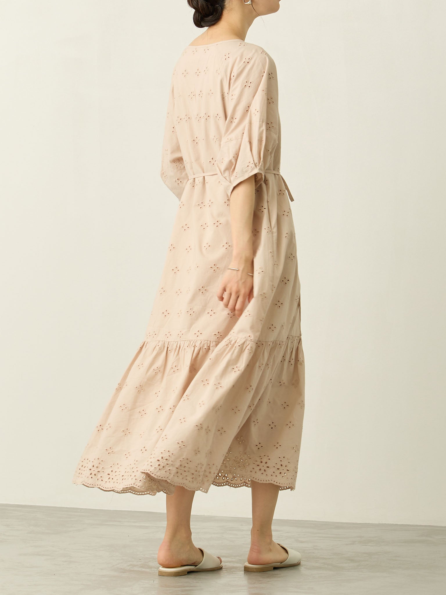 honono コットンレースワンピース ベージュ コットンレースワンピース Beige – honono for mom&baby