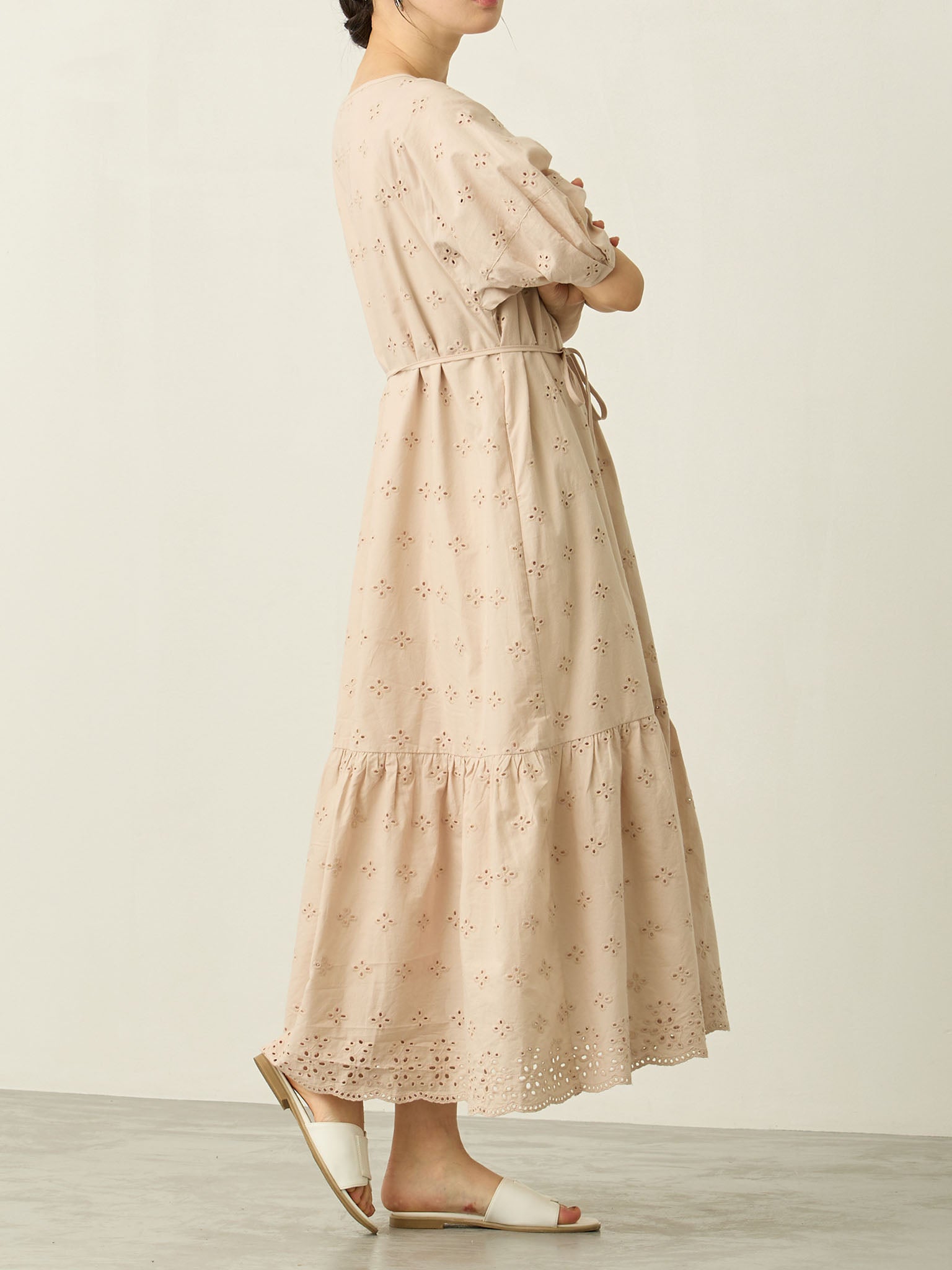 honono コットンレースワンピース ベージュ コットンレースワンピース Beige – honono for mom&baby