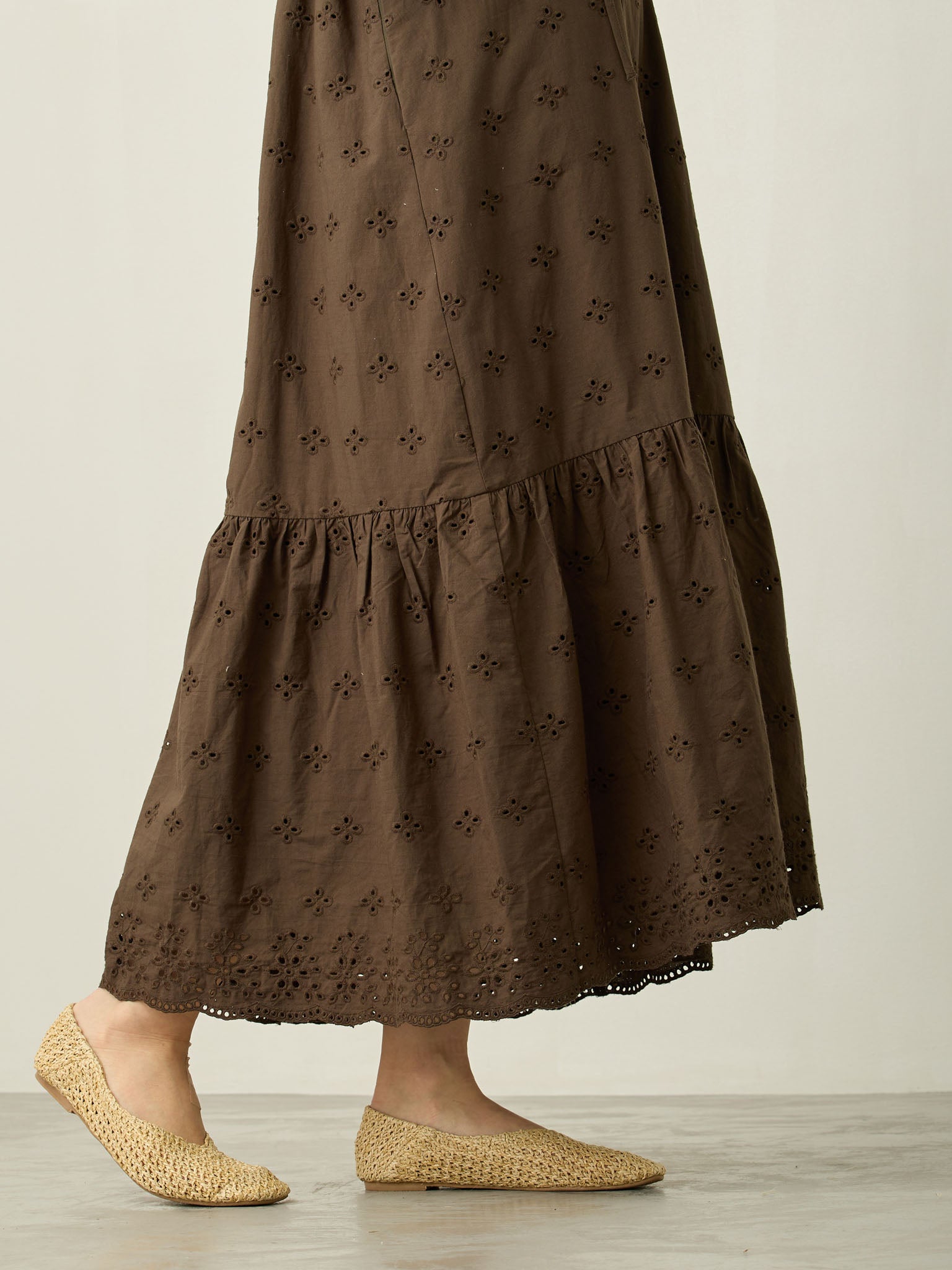 コットンレースワンピース Brown – honono for mom&baby