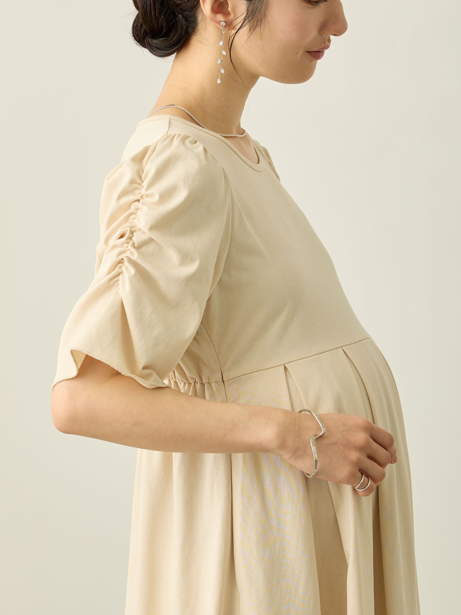 ひんやりTシャツワンピース2 Ivory – honono for mom&baby