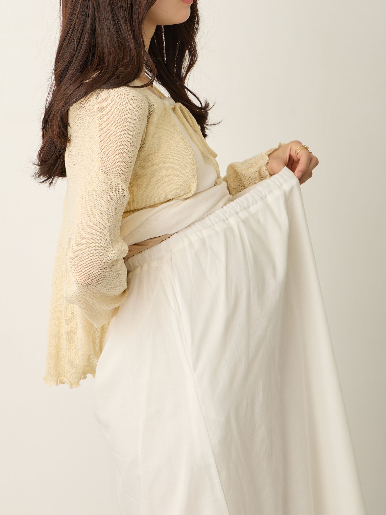 the virgins レースコットンスカート White the virgins レースコットンスカート White the virgins レース