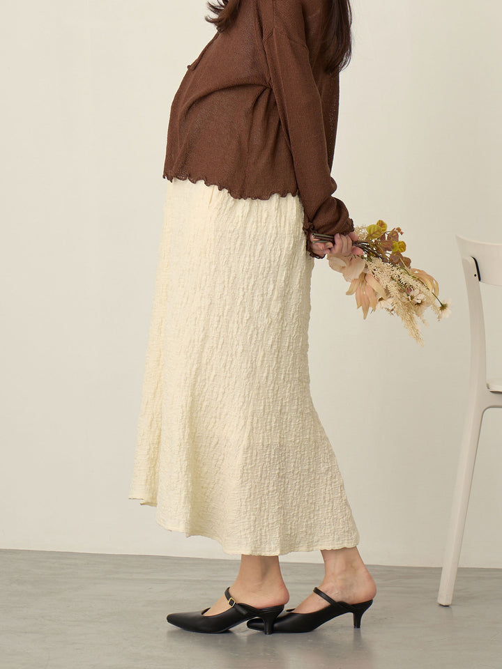 弹力美人鱼裙 象牙色