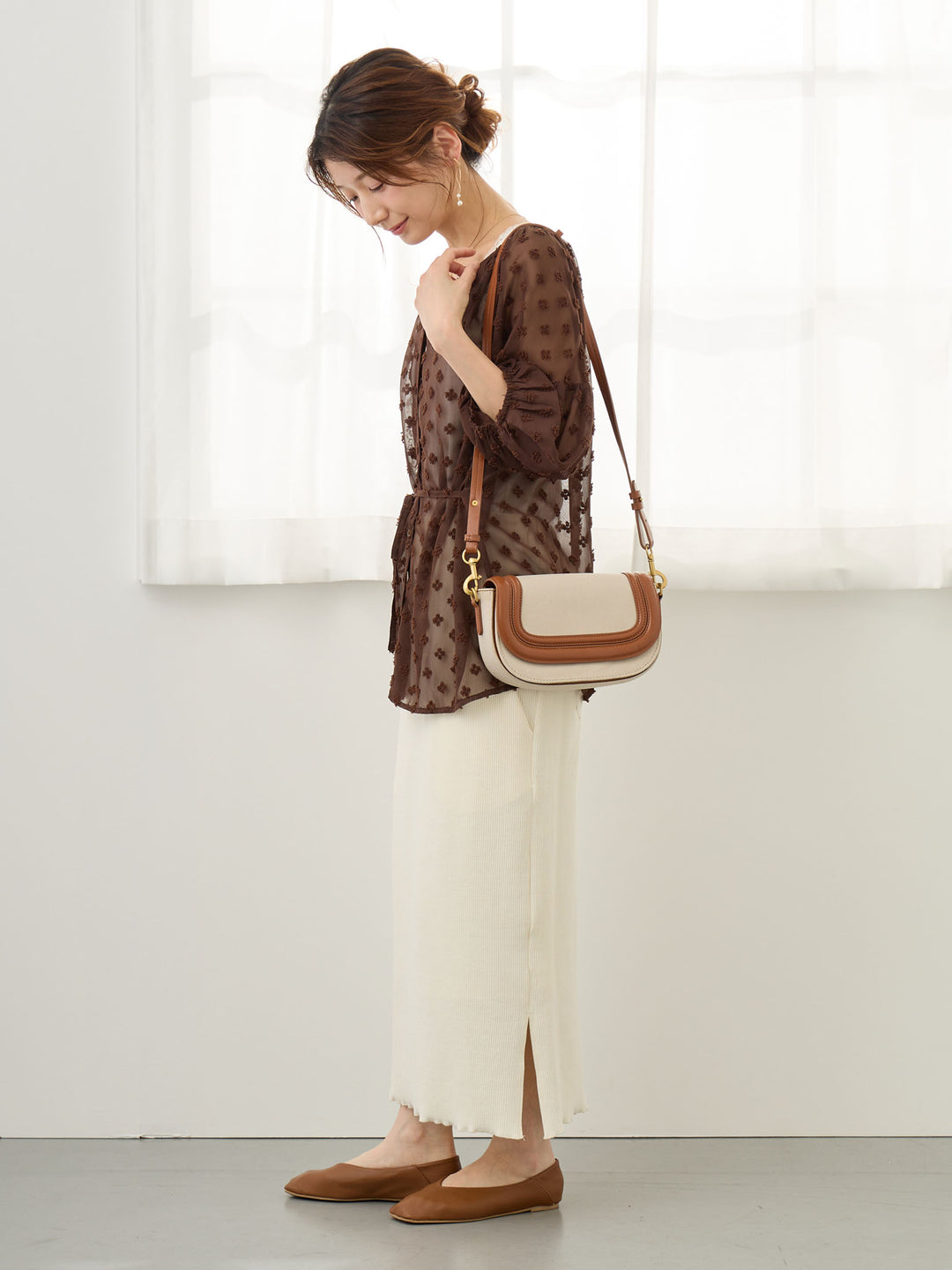 シアーチュニック Brown