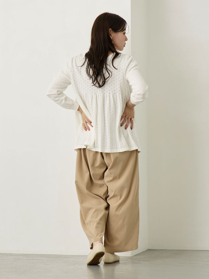 2wayアイレットカーディガン Ivory