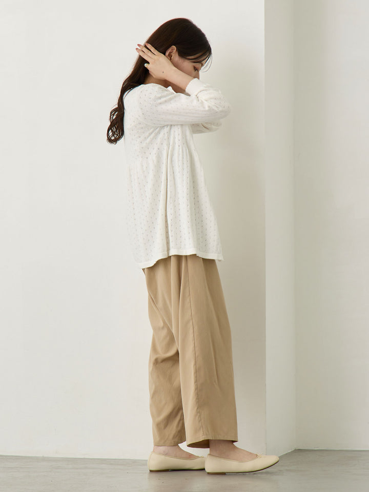 2wayアイレットカーディガン Ivory