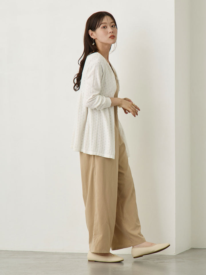 2wayアイレットカーディガン Ivory