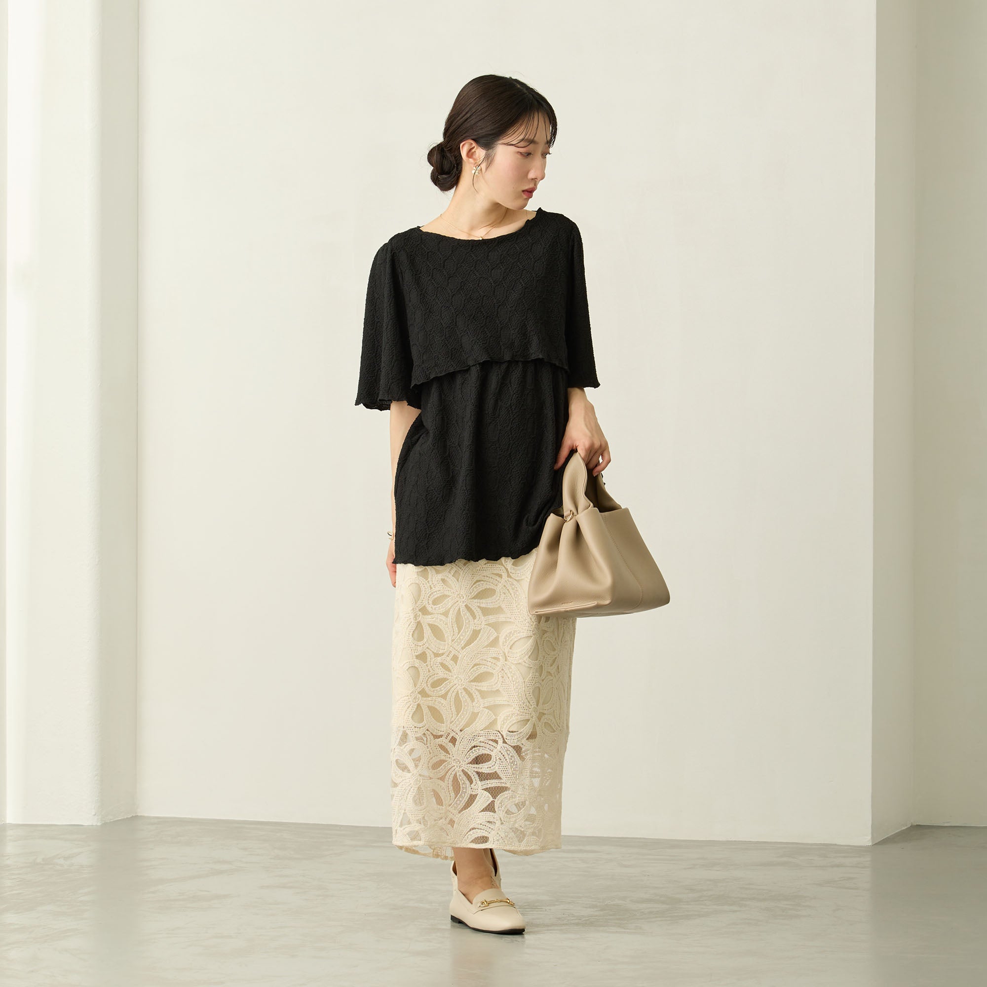 サイドリボンパンツ Gray / honono マタニティ Bottoms – honono for mom&baby
